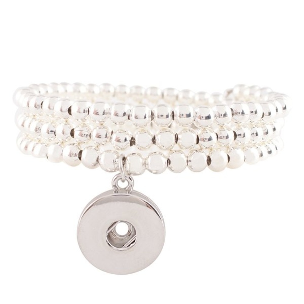 Snap Button Jewelry Spiral Pears Bracelet